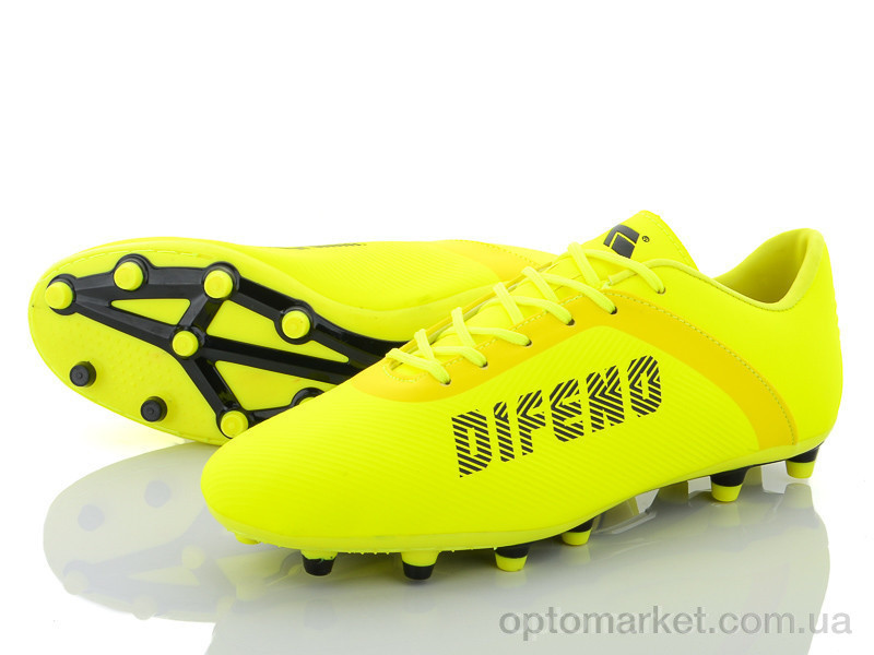 Купить Футбольне взуття чоловічі DA1619-3 Difeno жовтий, фото 1