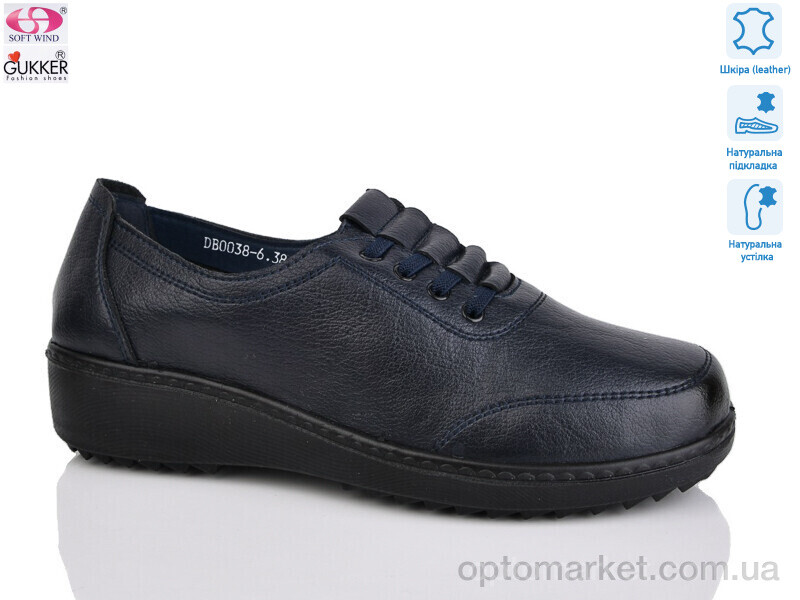 Купить Туфлі жіночі DB0038-6 Gukkcr синій, фото 1