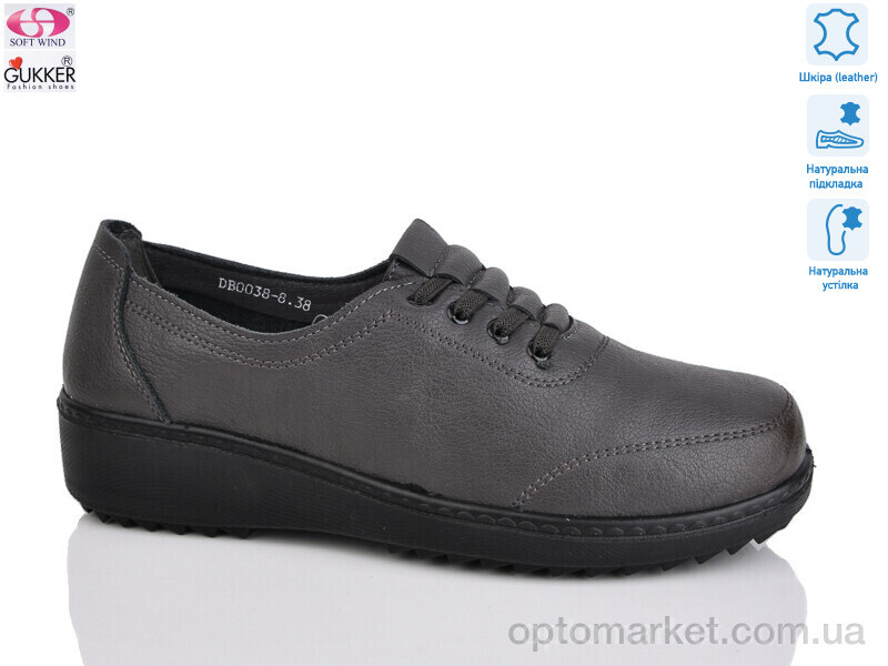 Купить Туфлі жіночі DB0038-8 Gukkcr сірий, фото 1