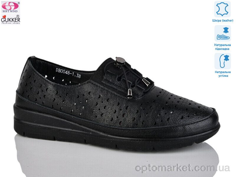 Купить Туфлі жіночі DB0048-1 Gukkcr чорний, фото 1