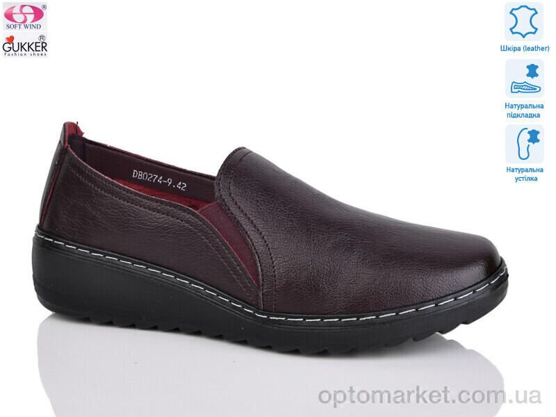 Купить Туфлі жіночі DB0274-9 Gukkcr бордовий, фото 1