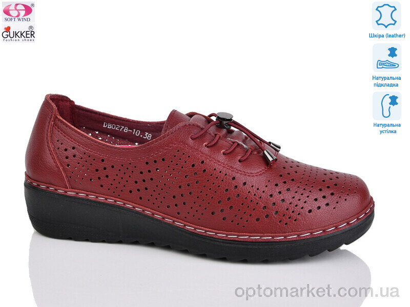 Купить Туфлі жіночі DB0278-10 Gukkcr червоний, фото 1