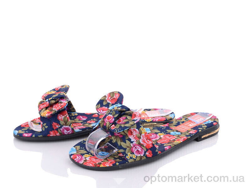 Купить Шльопанці жіночі DF005-1 Demur синій, фото 1