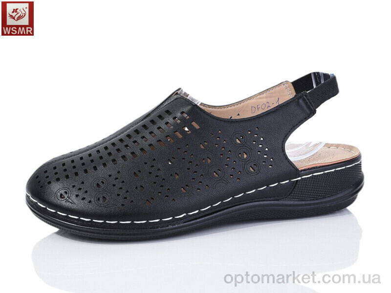 Купить Босоніжки жіночі DF02-1 батал WSMR чорний, фото 1