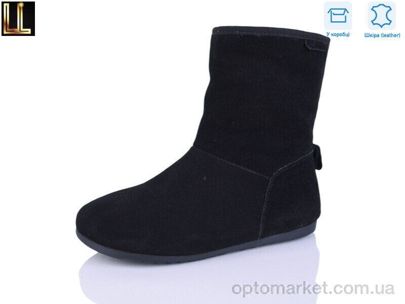 Купить Уги жіночі DF1102-1 Lilin чорний, фото 1