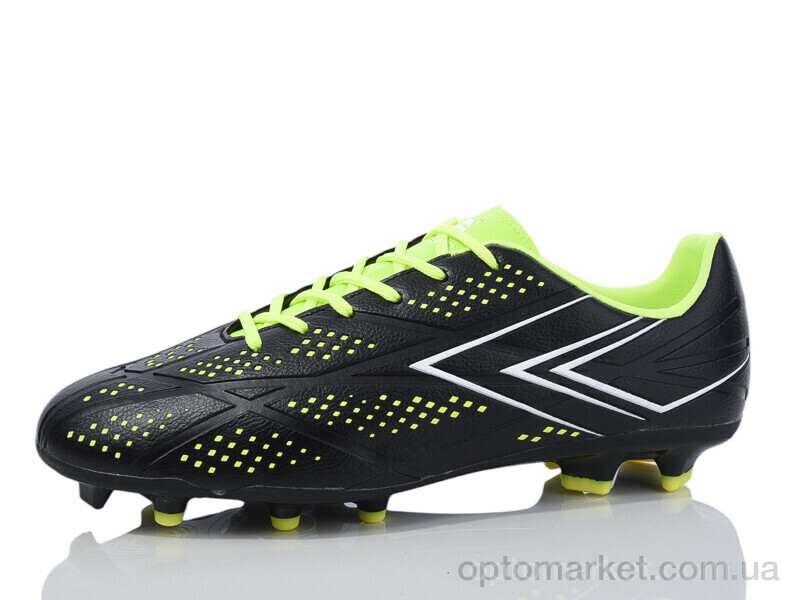 Купить Футбольне взуття чоловічі DIMB25627-2 black-white-lemon Difeno чорний, фото 1