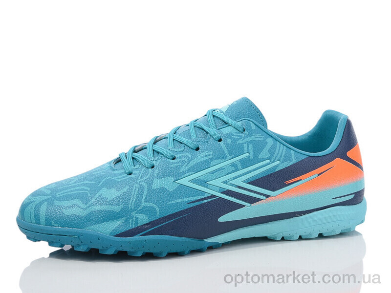 Купить Футбольне взуття чоловічі DIMB25653-1 cyan-orange Difeno блакитний, фото 1
