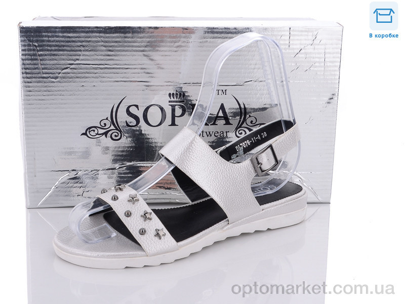 Купить Босоніжки жіночі DL7076-11-4 Sopra срібний, фото 1