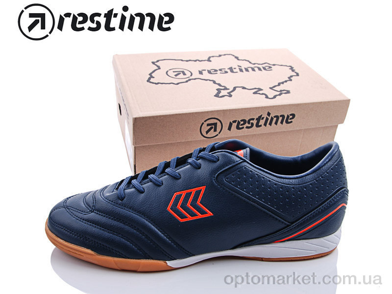 Купить Футбольне взуття чоловічі DMB19703 navy-r.orange Restime синій, фото 1