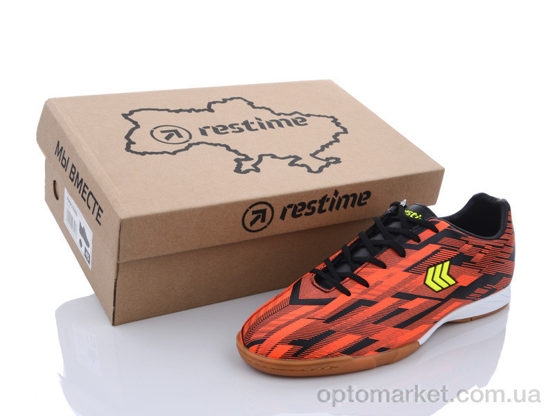 Купить Футбольне взуття чоловічі DMB21419 black-orange Restime помаранчевий, фото 1
