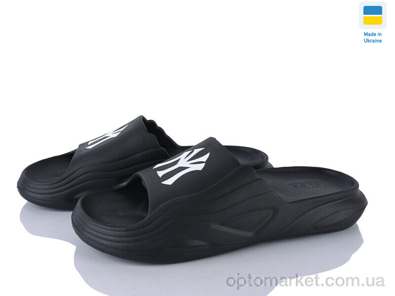 Купить Шльопанці чоловічі DS П38 NY чорний DS чорний, фото 1