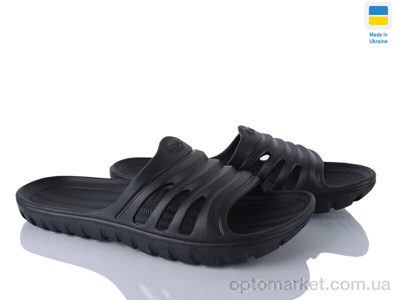 Купить Шльопанці чоловічі DS П48 чорний DS чорний, фото 1