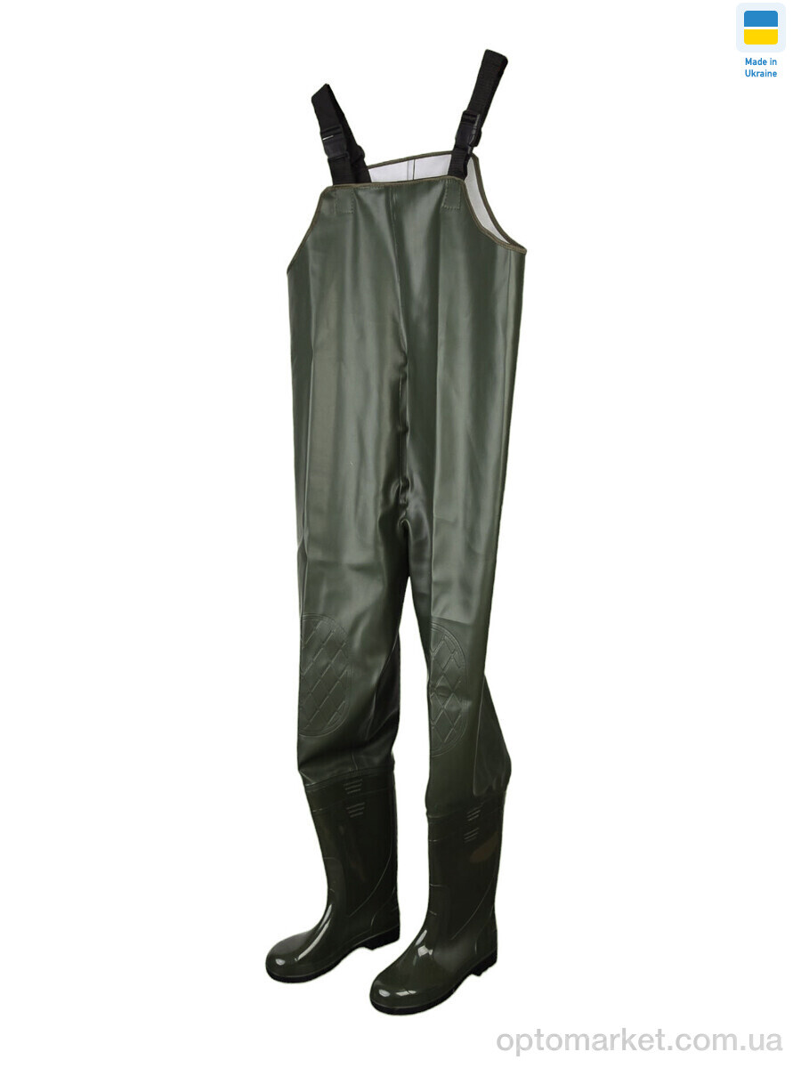 Купить Спецодяг чоловічі DS ПК05 напівкомбінезон резиновий зелений 42р DS зелений, фото 1