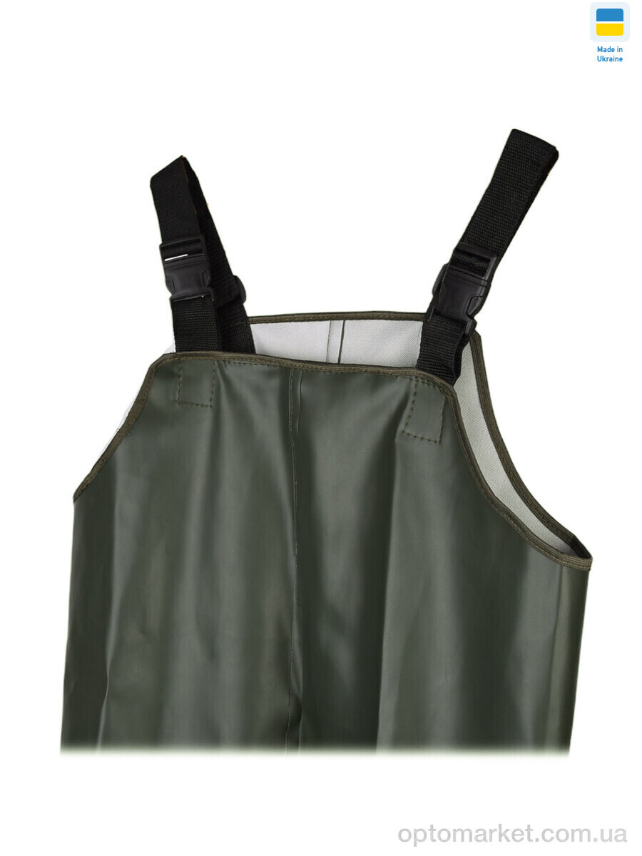 Купить Спецодяг чоловічі DS ПК05 напівкомбінезон резиновий зелений 42р DS зелений, фото 2