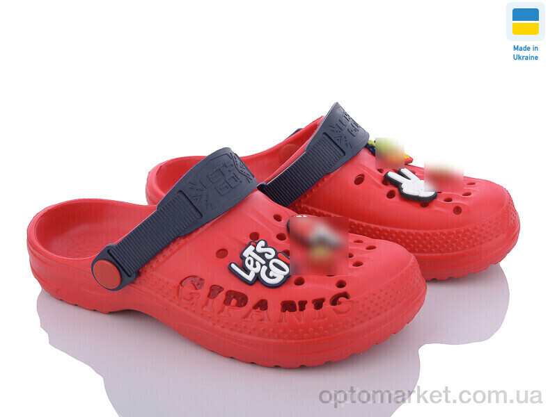 Купить Крокси дитячі DS009 червоний-т.синій Demur червоний, фото 1