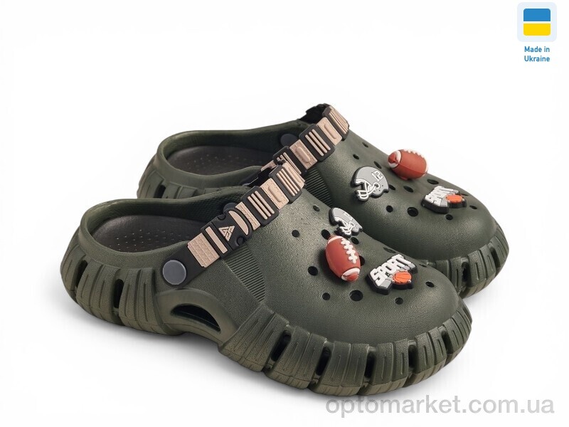 Купить Крокси дитячі DS770 хакі-чорний Gipanis хакі, фото 1