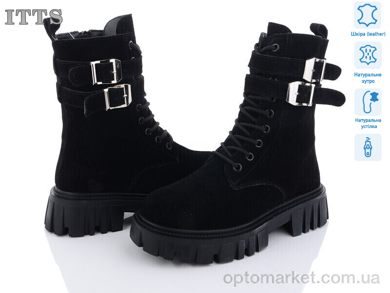 Купить Черевики жіночі DW5016-1 ITTS чорний, фото 1