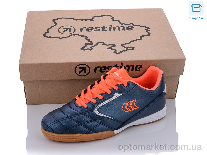 Купить Футбольне взуття дитячі DWB22030 navy-r.orange-silver Restime синій, фото 1