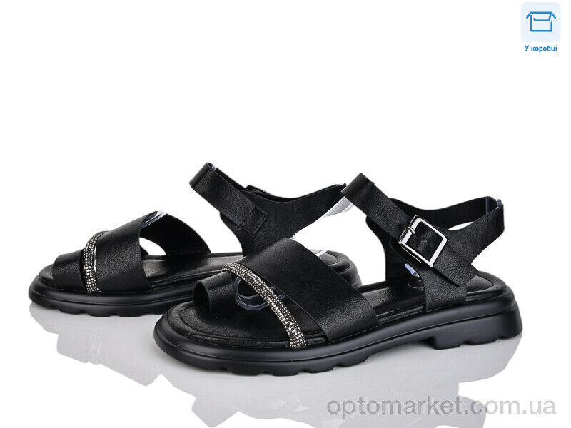 Купить Босоніжки жіночі DZ02-1 PLPS чорний, фото 1