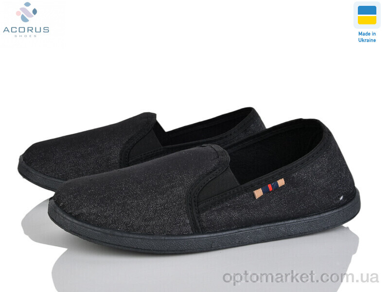 Купить Сліпони чоловічі Джинс чорний Эбиас чорний, фото 1