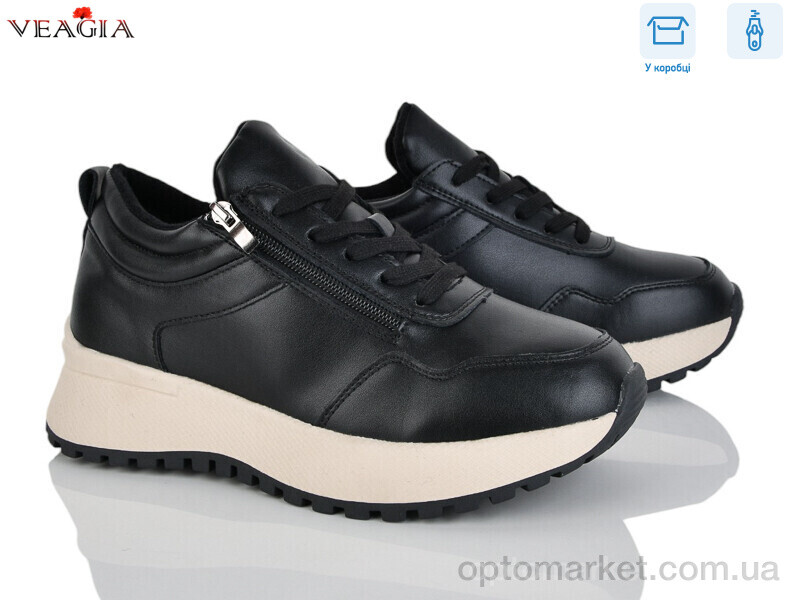 Купить Кросівки жіночі E005-1 Veagia чорний, фото 1