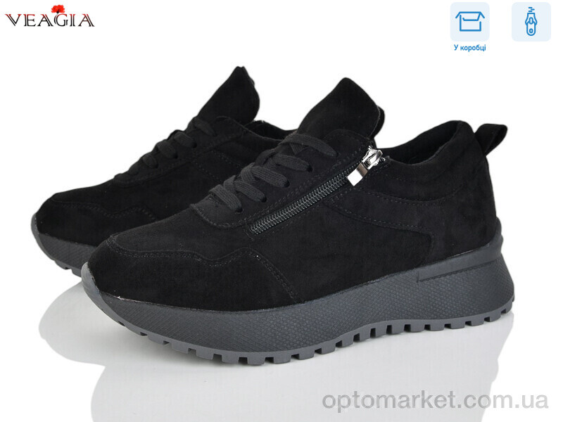 Купить Кросівки жіночі E005-2 Veagia чорний, фото 1