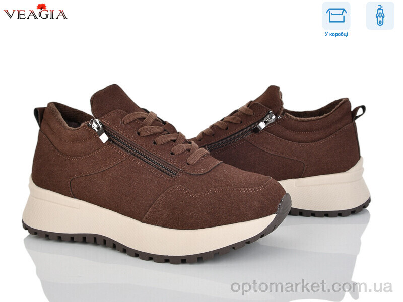 Купить Кросівки жіночі E005-3 Veagia коричневий, фото 1