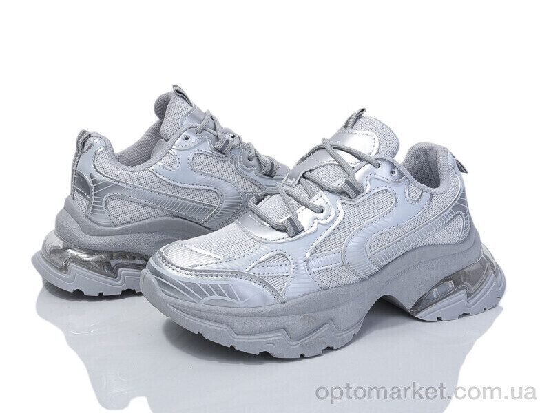 Купить Кросівки жіночі E06-2 AAPR срібний, фото 1