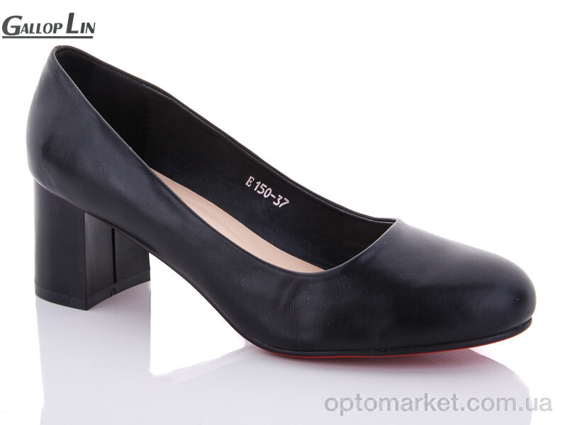 Купить Туфлі жіночі E150 Gallop Lin чорний, фото 1