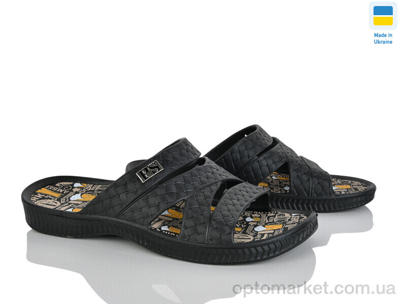 Купить Шльопанці чоловічі E229 чорний Progress чорний, фото 1