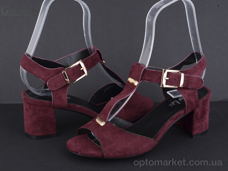 Купить Босоніжки жіночі E240 Gallop Lin бордовий, фото 2