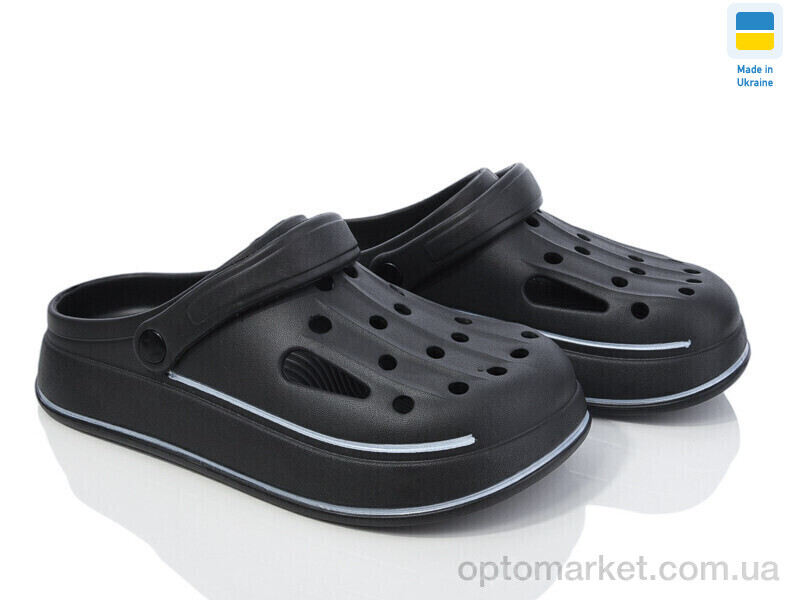 Купить Крокси чоловічі Е252 чорний Golden Lion синій, фото 1