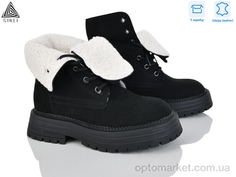 Купить Черевики жіночі E2610-1 шкіра Stilli чорний, фото 2