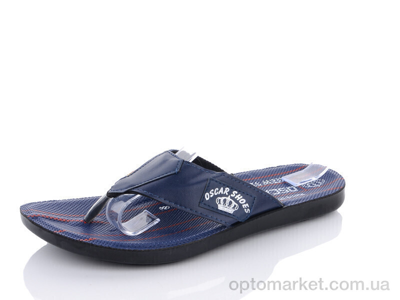 Купить Шльопанці чоловічі E2705B Oscar синій, фото 1