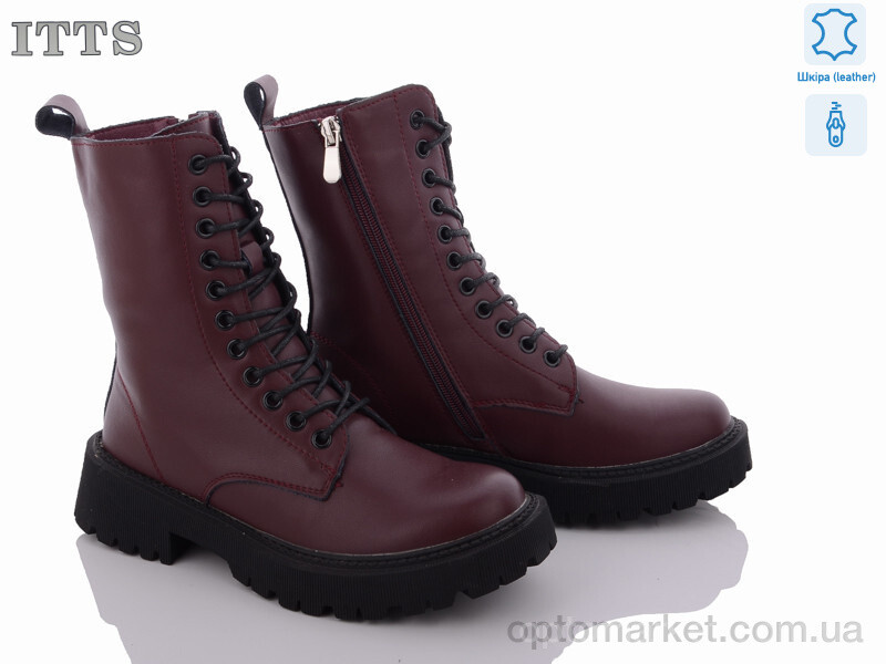 Купить Черевики жіночі E282-9 ITTS бордовий, фото 1