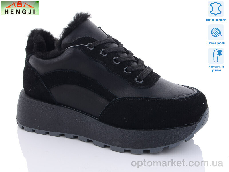 Купить Черевики жіночі E30-7 Hengji чорний, фото 1