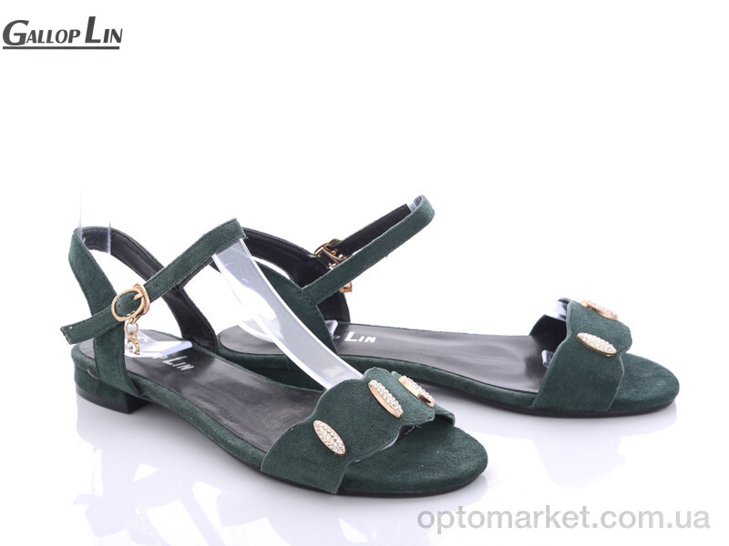 Купить Босоніжки жіночі E330 Gallop Lin зелений, фото 1
