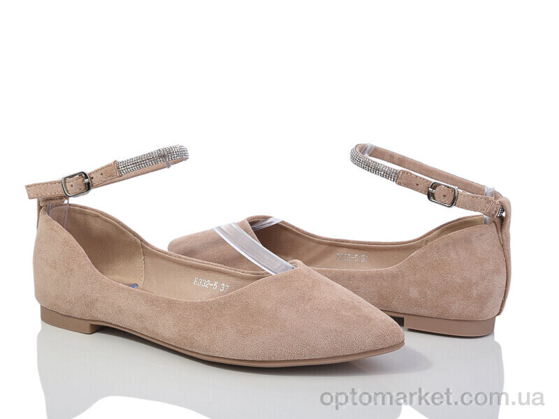 Купить Балетки жіночі E332-5 Loretta бежевий, фото 1