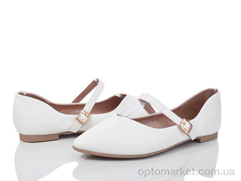 Купить Балетки жіночі E350-5 Loretta білий, фото 1