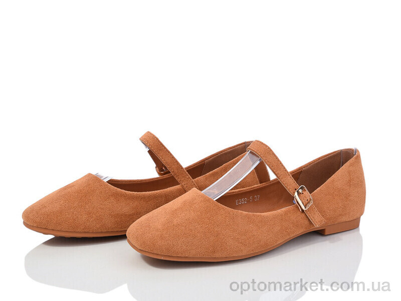 Купить Балетки жіночі E352-5 Loretta коричневий, фото 1