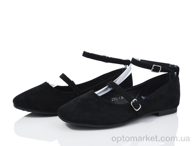 Купить Балетки жіночі E353-1 Loretta чорний, фото 1