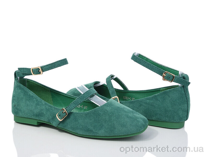 Купить Балетки жіночі E353-5 Loretta зелений, фото 1
