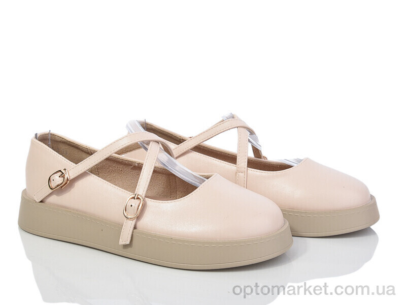 Купить Туфлі жіночі E370-3 Loretta бежевий, фото 1