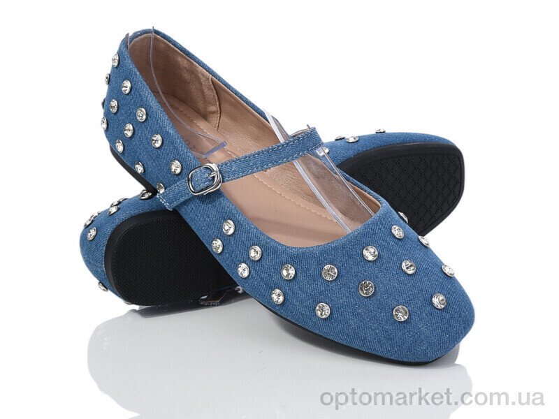 Купить Балетки жіночі E382-10 Loretta синій, фото 1