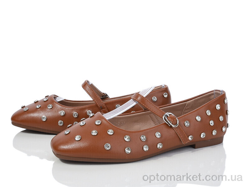 Купить Балетки жіночі E382-2 Loretta коричневий, фото 1