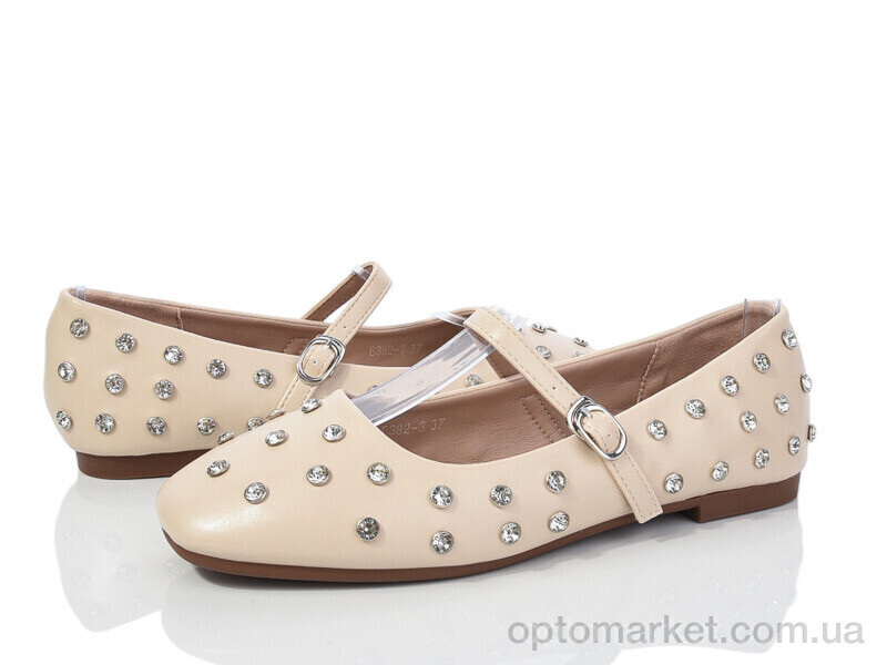 Купить Балетки жіночі E382-3 Loretta бежевий, фото 1