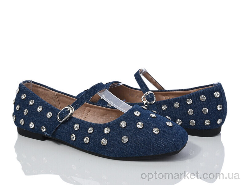 Купить Балетки жіночі E382-9 Loretta синій, фото 1