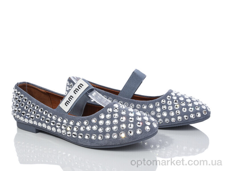 Купить Балетки жіночі E385-5 Loretta сірий, фото 1