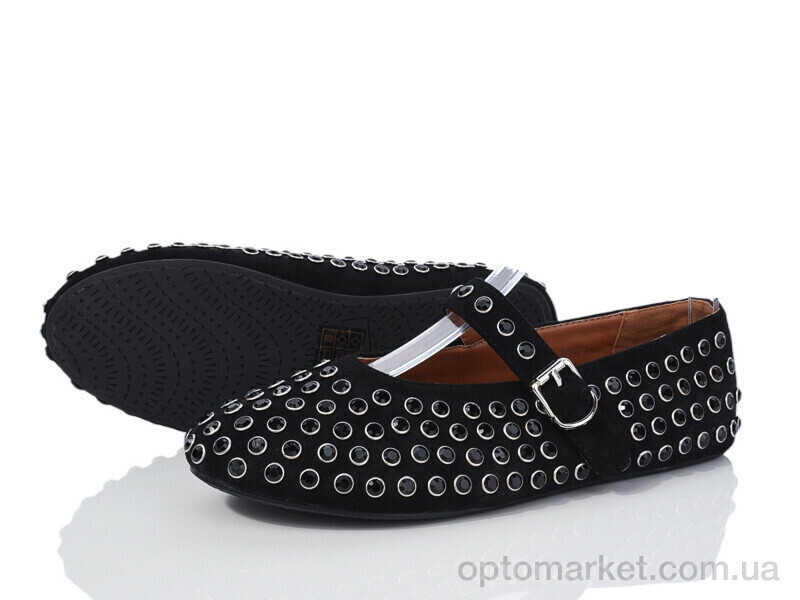 Купить Балетки жіночі E387-10 Loretta чорний, фото 1