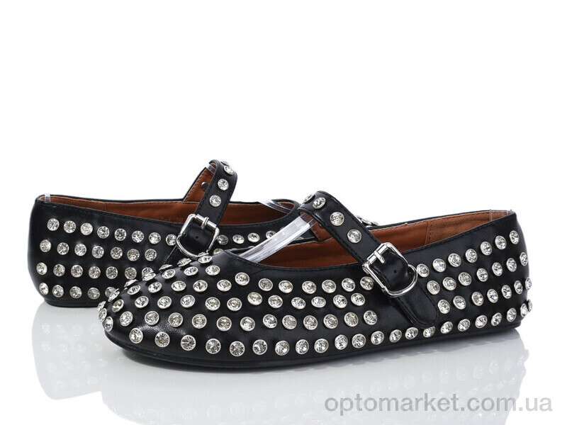 Купить Балетки жіночі E387-1 Loretta чорний, фото 1